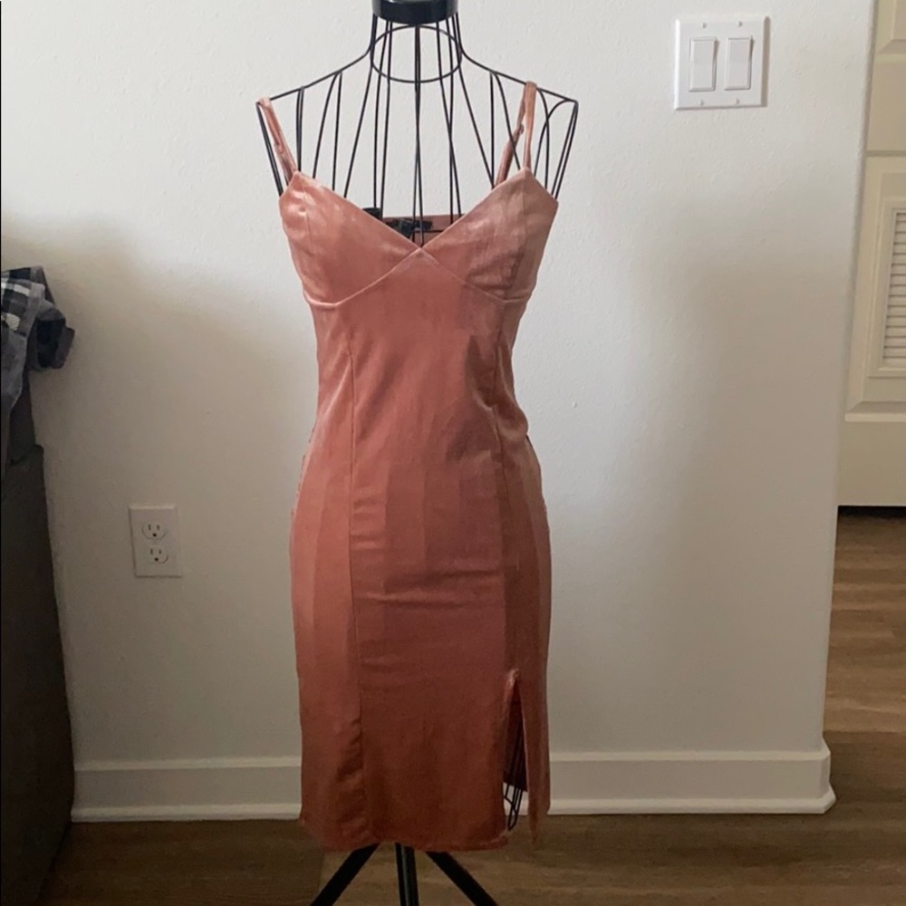 Pink Velour Dress